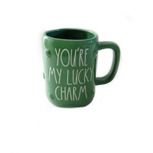 NWOT Rae Dunn Green Clover Coffee Mug You Are My Lucky Charm